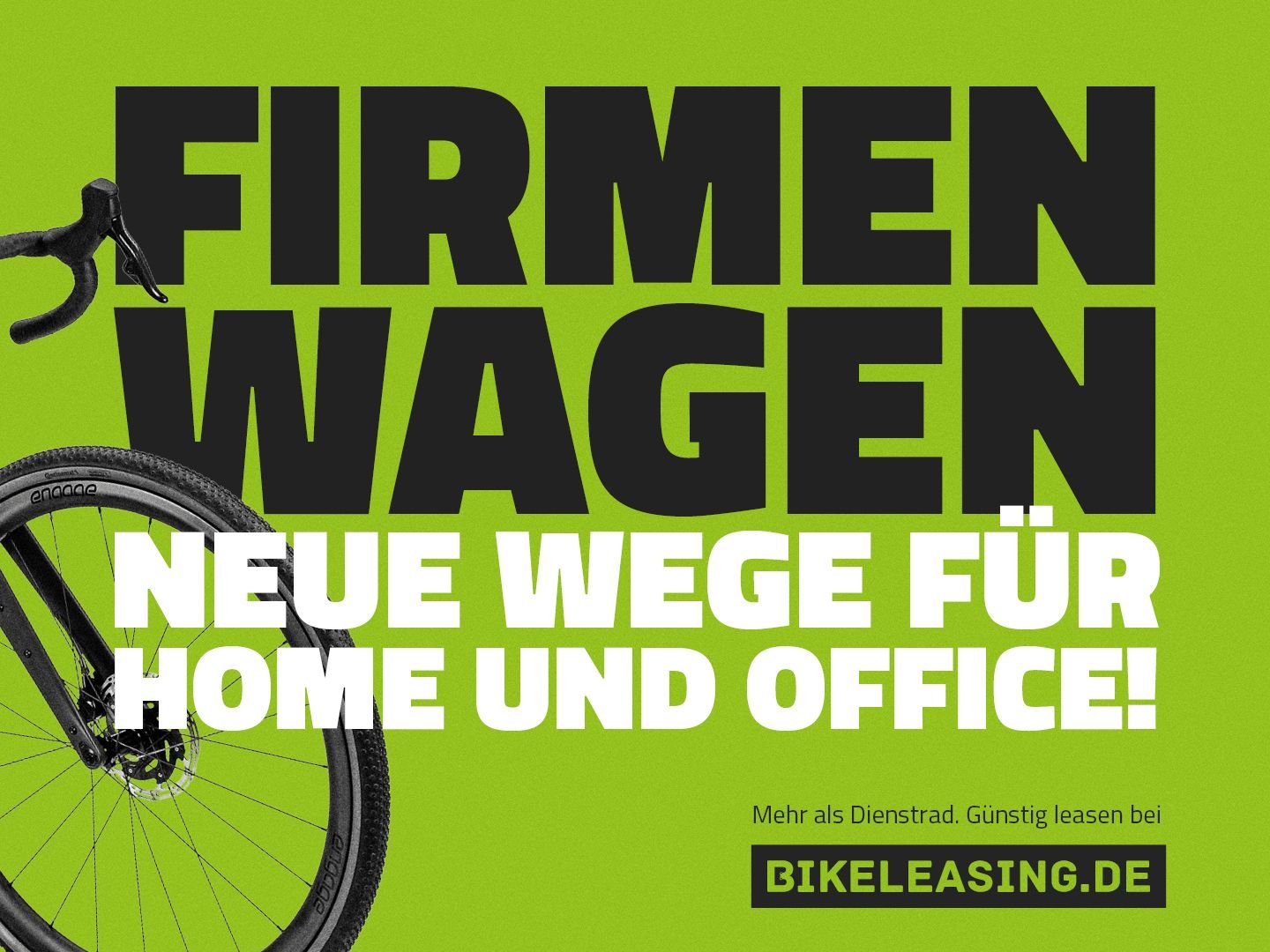 Bikeleasing-Service GmbH & Co. KG: Bikeleasing-Service ruft Firmen auf,  neue Wege zu wagen: Dienstrad-Leasinganbieter startet aufmerksamkeitsstarke  Kampagne